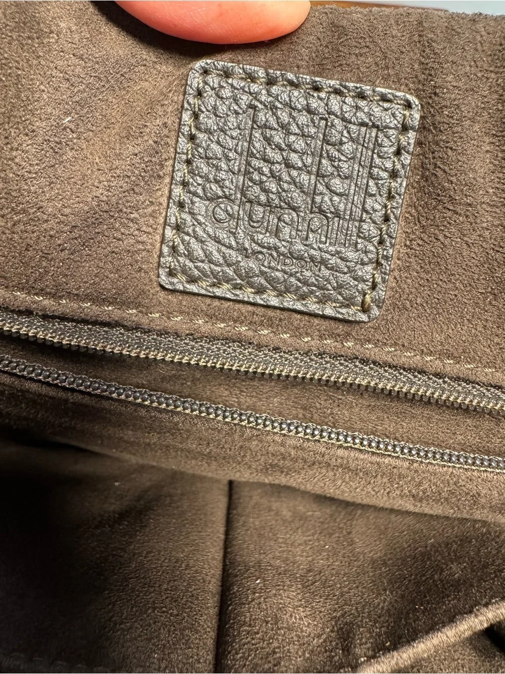 Dunhill Canvas and Leather Messenger Bag